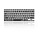TOP CASE - Russian/English Letter Keyboard Cover Skin Compatible with MacBook 13