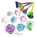 BestWare 4 Pcs Children Painting Brush Flower Stamp Kids DIY Graffiti Drawing Toys Cheaper & Better