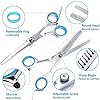 Bubuxy-Hair-Scissors-Hair-Cutting-Shears-Professional-Hair-Cutting-Kits-Thinning-Shears-Hairdressing-Set Bubuxy Hair Scissors, Premium Hairdressing Scissors, Professional Hair Cutting Kits Thinning Shears Hairdressing Set