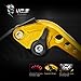 MZS Short Brake Clutch Levers Compatible with GSXR600 2006-2010| GSXR750 2006-2010| GSXR1000 2005-2006 Gold