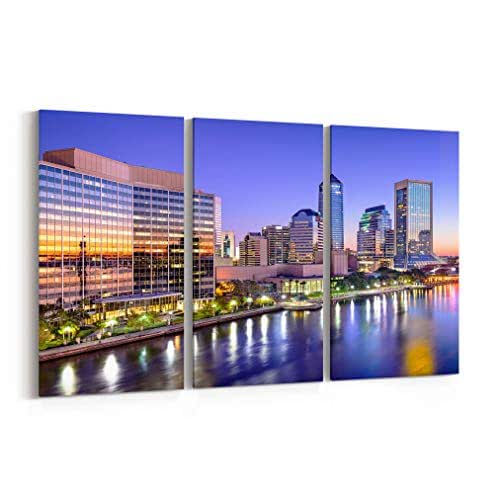 Jacksonville Skyline Canvas Jacksonville Canvas Art