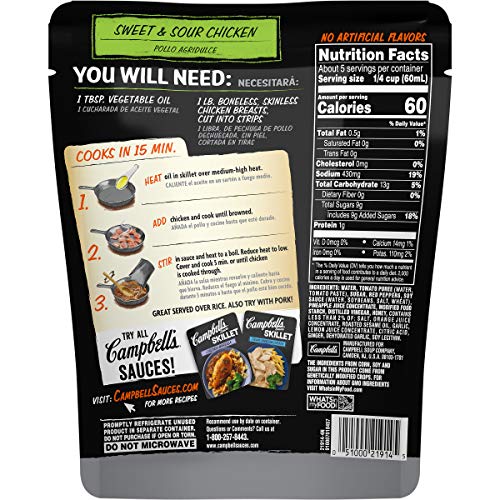 Campbell's Skillet Sauces Sweet & Sour Chicken 11oz (pack of 2)