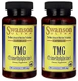 Swanson Ultra TMG (Trimethylglycine) 500mg -- 2 Bottles each of 90 Capsules