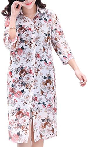 【在庫限りセール】 [スカイシイ] ９デザイン シャツ 薄手 ロング丈 ボタン付き 春夏 レディース S～2XL