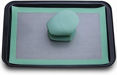 SILICONE BAKING BUNDLE- Baking Sheet, Non-Stick Silicone Baking Mat, And Silicone Mitts In A Convenient Cooking Set.
