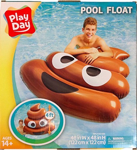 Buy 4ft Poop Emoji Inflatable Pool Lounger at Ubuy Nepal