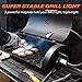 Livin' Well Magnetic BBQ Grill Light – Cordless Adjustable LED Barbecue Grill Light, Outdoor Gooseneck Magnetic Light with Grill Table Clamp and 3 Heavy Duty Magnets