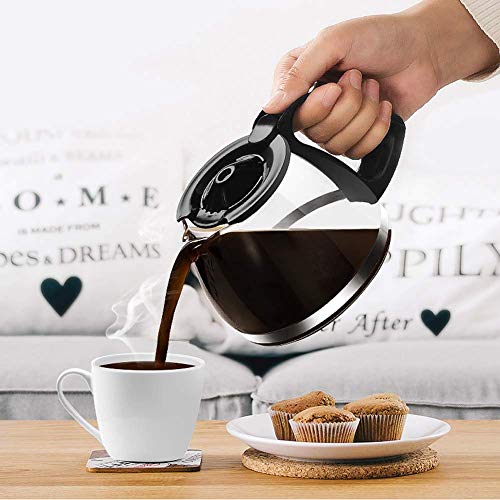 JSMY Amerikanische Kaffeemaschine,Filterkaffeemaschine,Kaffeemaschinenfiltergriff,Filterkaffeemaschine mit Glaskessel… – Bild 3