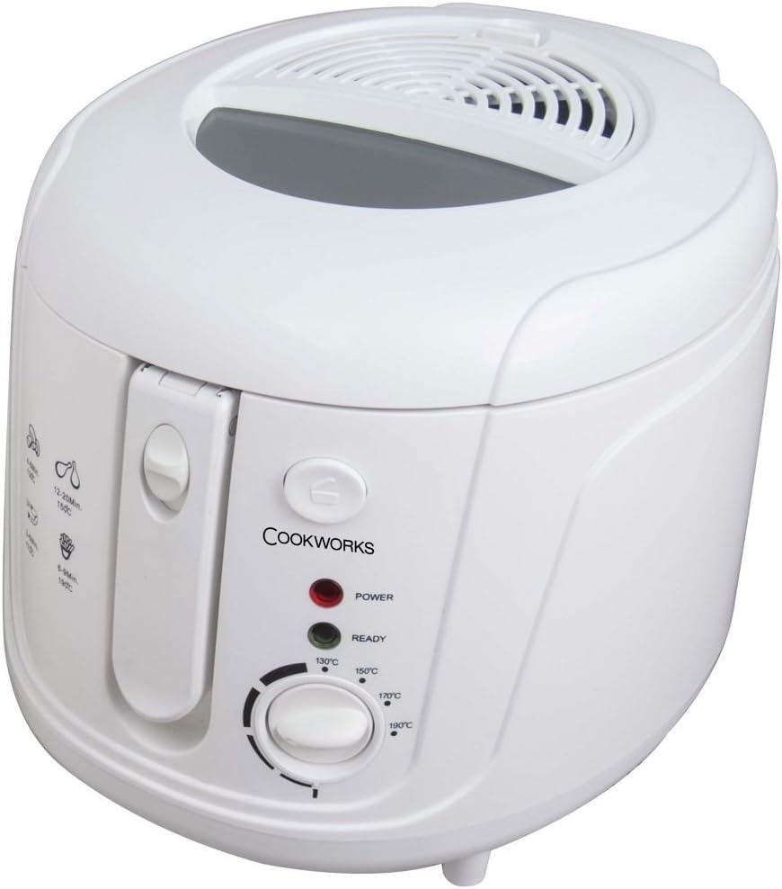 Cookworks HY8501 Deep Fat Fryer White Amazon.co.uk Kitchen & Home
