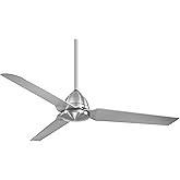 Minka-Aire F753-BNW, Java Brushed Nickel Wet 54" Outdoor Ceiling Fan with Remote Control