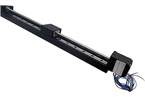 UYGALAXY 10" Stroke Mini Linear Rail Stage Actuator Effective with NEMA11 Stepper Motor + Square Small Slide Table for DIY CNC Router Parts X Y Z Linear (250MM)