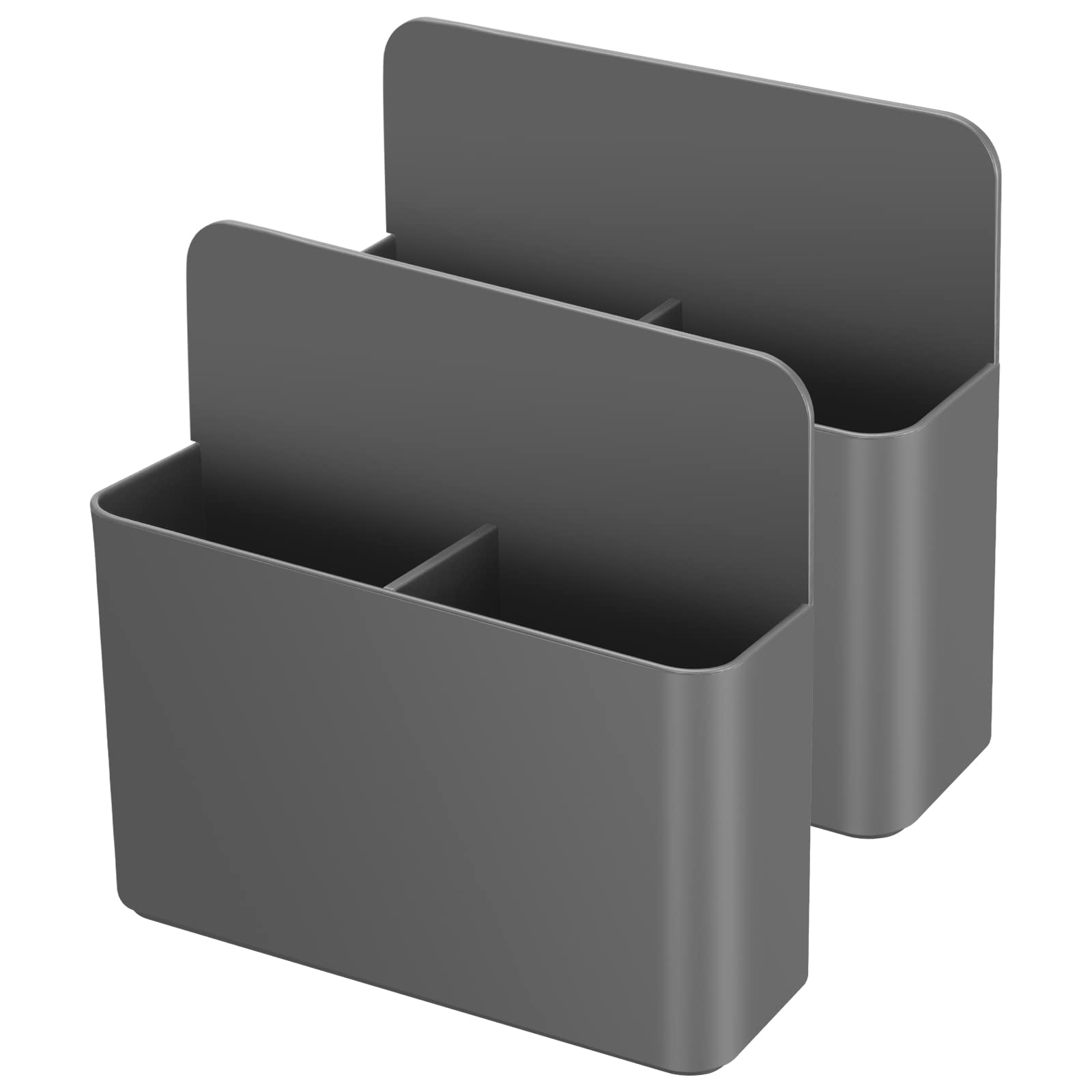 Grey Strong Magnetic Storage Holder, Wall-Mounted Organizer, No-Drill Magnetic Rack,Wall Organizer for Whiteboard Accessories, Kitchen Tools & Office Supplies for Home & Office & School (2-Pack)
