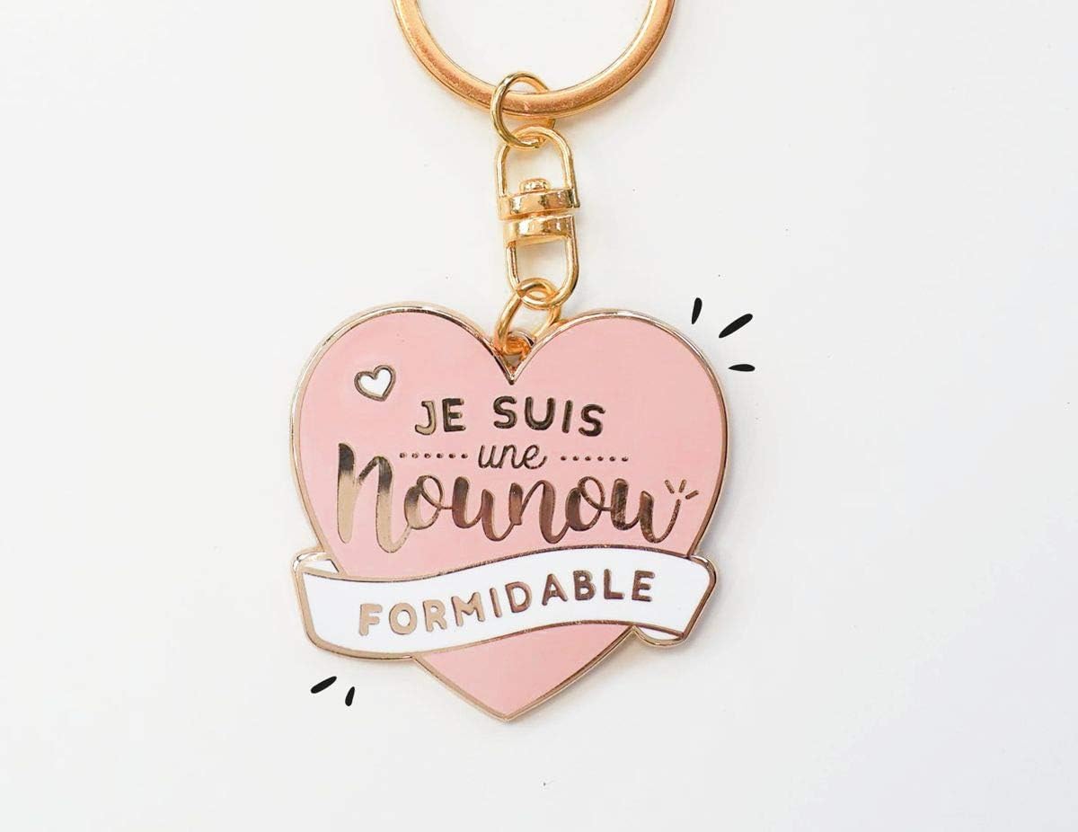 Porte Cles Personnalise Nounou Idee Cadeau Femme Bijoux De Sac Personnalise Porte Cles Nounou Ou Autre Personne Personnalisable Produits Handmade Produits Handmade