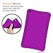 Fintie Silicone Case for Amazon All-New Fire HD 8 - [Honey Comb Series] Light Weight [Anti Slip] Shock Proof Silicone Protective Cover [Kids Friendly] for Fire HD 8 Tablet (2016 6th Gen), Purple