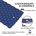 Premium Self-Inflating Sleeping Pad - Inflatable Foam Sleeping Mat for Camping, Hiking, and Traveling - Lightweight, Compact, and Durable - Fits Perfectly With any Style Sleeping Bag (Lightweight Pad)