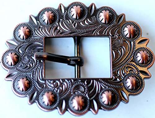 Set of 2 Bridle Buckle 3/4" Horse Saddle Western Headstall Tack Copper Belt 5805
