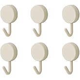 DHDestined Fateful 6 Pack Adhesive Hooks Cute Utility Hooks, Key Hooks for Wall Decorative, for Hanging Hat, Towel, Key, Towe