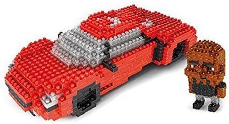 Otulet ?Racing Car Lykan Hypersport Red Building Mini Blocks Toy Building Blocks Nano Blocks Diamond Building Set DIY Educational Toys Playset Gift (with Otulet?FREE Brick Separator) by LELE Brother