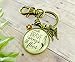 With Brave Wings She Flies Keychain Brave Mantra Jewelry Boho Butterfly Key Ring