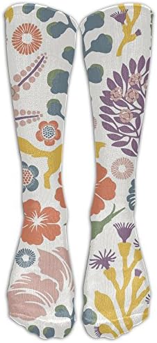 Summer Flowers And Animals Knee High Socks Sexy Sport Colorful Leggings