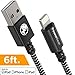 PowerBear Lightning Cable 6 ft [MFI Certified] Premium Braided iPhone Charger Cable
