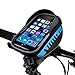 Allnice U Type Design 5.5'' Waterproof Toucscreen Mountain Bike Road Bicycle Cycling Front Frame Bag Tube Pannier Saddle Bag Fit for iPhone 6 Plus/iPhone 6 / Galaxy Note2 / Galaxy S5 and etc (Blue)