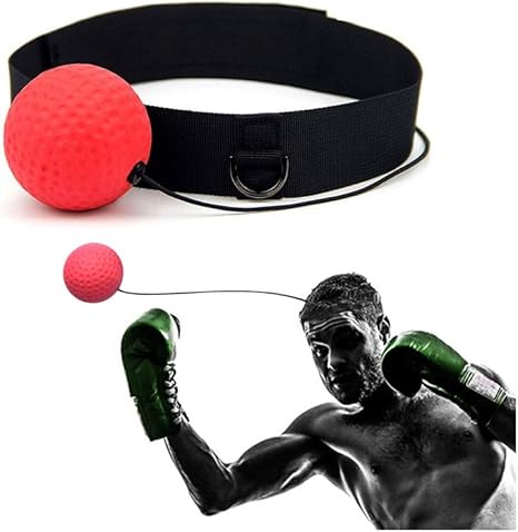 ZPALLASD - Pelota de Boxeo con Banda elástica Ajustable para la ...