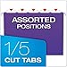 Pendaflex Recycled Hanging Folders, Letter Size, Violet, 1/5 Cut, 25/BX (81611)