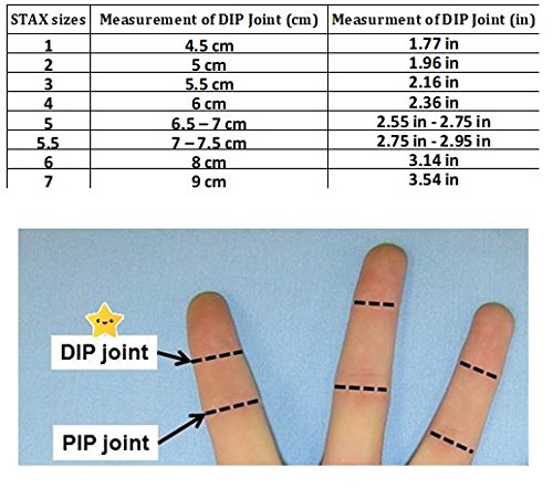 Finger STAX Clear Multi Pack Sizes 1 through 7 (8 Pieces)