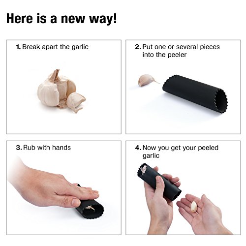 XChef Garlic Press, 304 Stainless Steel Garlic Mincer and Crusher