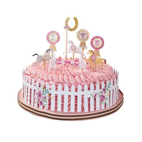 Talking Tables Pony Party Cocktail Picks with Pony Design for a Birthday Party, Multicolor (12 Pack)