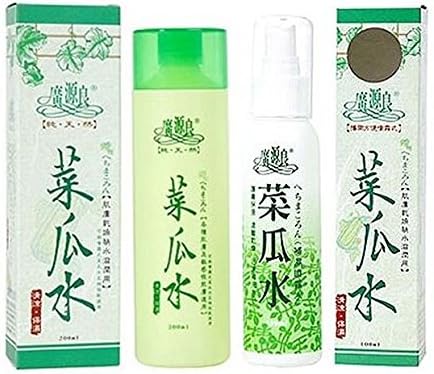 Kuan Yuan Lian Loofah Moist 2pcs, 200ml+100ml Skincare Toners - worldwide shipping