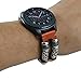 For Samsung Gear S3 Watch Strap,Retro Leather Wristband Band Bracelet Quick Replacement Watchband (Brown)