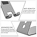 OMOTON Upgraded Aluminum Cell Phone Stand, C1 Durable Cellphone Dock with Protective Pads, Smart Stand Designed for iPhone 14 Plus, 14/13/12/11 Pro Max XR XS, iPad Mini, Android Phones, Grey