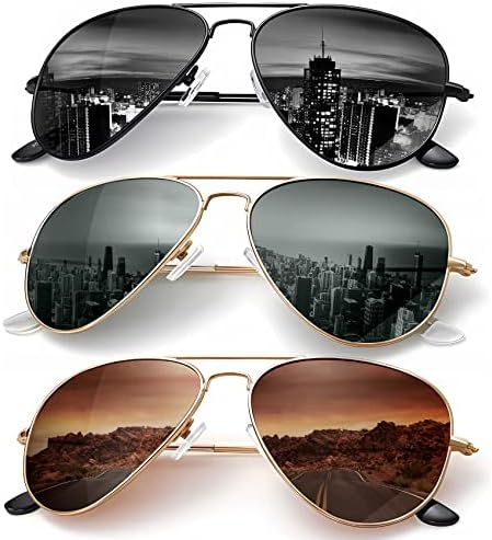 Amazon.com: AIEYEZO Classic Aviator Polarized Sunglasses for  display picture 1