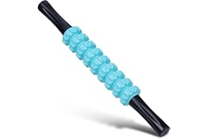 EYIGYLYO Back Leg Muscle Massager Roller Stick, Liposuction Body Roller Lymphatic Massage Roller Deep Tissue Trigger Points for Athletes, Yoga, Physical Therapy(Green)