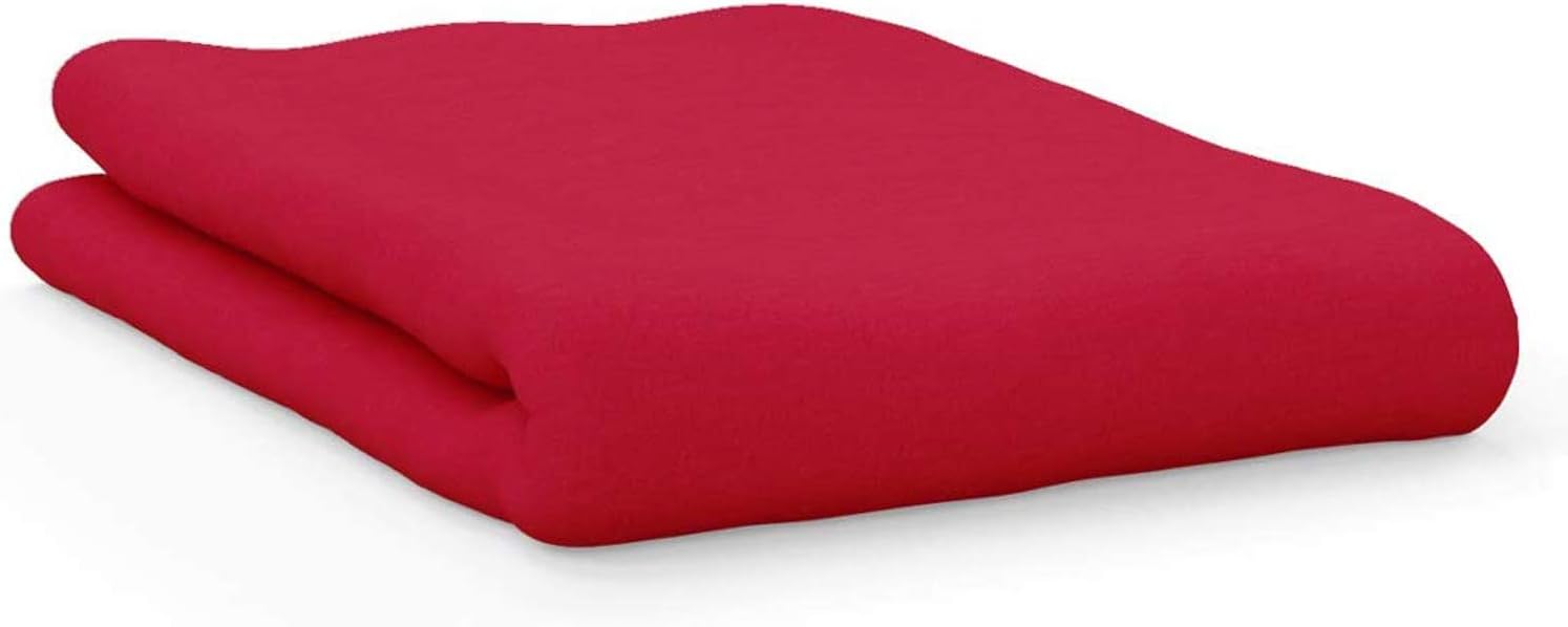 American Pillowcase College Dorm Twin XL Bed Flat Mattress Sheet Ultra Soft Hypoallergenic Wrinkle-Free, Stain, and Fade Resistant - Red 200: Home & Kitchen
