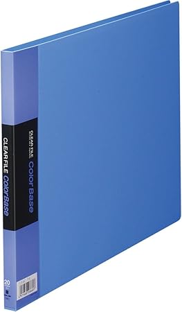 Amazon Co Jp キングジム クリアファイル カラーベース ヨコ 枚 ブルー 130c 文房具 オフィス用品