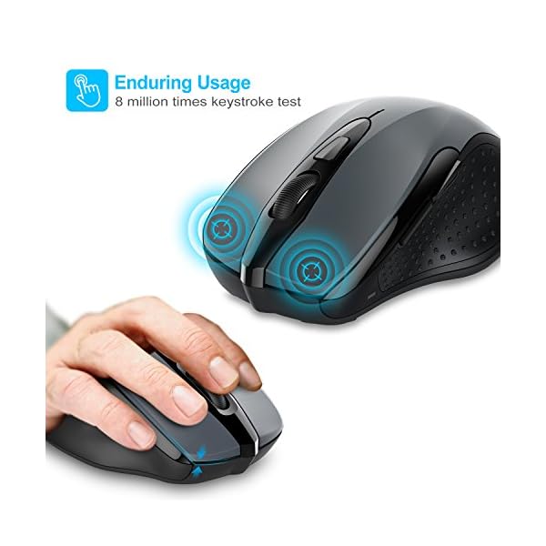 TECKNET-Bluetooth-Mouse-2600DPI-Adjustable-Wireless-Mouse-With-24-Months-Battery-Life-Cordless-Mice-for-PCTabletLaptop-Portable-Small-Travel-Mouse TECKNET Bluetooth Mouse, 2600DPI Adjustable Wireless Mouse With 24 Months Battery Life Cordless Mice for Computer/PC…
