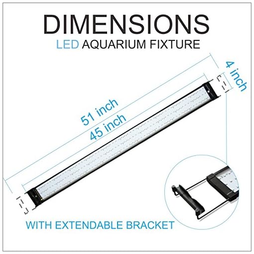 Barrina 48 Inch Aquarium Hood Lighting Color Changing Remote Controlled