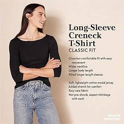 Amazon Essentials Women's Regular-Fit Long-Sleeve