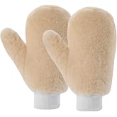 KUPOO Paint Mitt,Painter's Mitt with thumb,Deck Stain Applicator for Painting Cleaning Dusting Waxing Polishing Glove Yellow