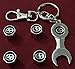 Scion TRD FR-S TC XA XB XD IQ Tire Wheel Valve Stem Chrome Caps Key Chain 5PC Set