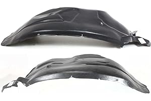 Evan Fischer Fender Liner Front, Driver and Passenger Side Compatible with 2004-2008 Ford F-150, Fits 2006-2008 Lincoln Mark LT Plastic Material, Set of 2, (2) Fender Liners - FO1249125, FO1248125