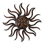Deco 79 97918 Metal Sun Wall Decor Feel Every Morning More Fresh (Kitchen)
