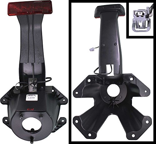 APDTY 133883 High Center Mount 3rd Third Brake Light Assembly With Spare Tire Holder Bracket Fits 2007-2016 Jeep Wrangler (Replaces 55397217AJ, 68048581AA)