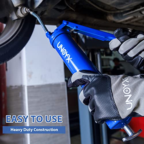 UNOYX Grease Gun, 8000 PSI Heavy Duty Grease Gun, UltraLight Aluminum