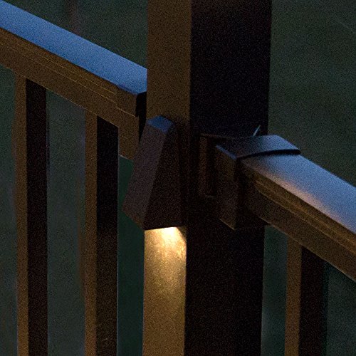 TREX BKALPOSTLAMPLED Wedge Deck Rail (Charcoal Black/Classic White