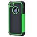 Pasonomi iPhone 4 Case-Premium Heavy Duty Hybrid Shockproof Durable Bumper Armor Cover for Apple iPhone 4S/4(Green)