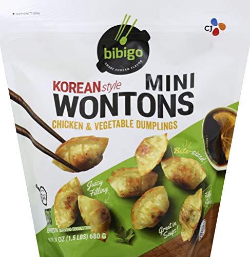 Bibigo Mini Chicken & Vegetable Wonton - Image 2